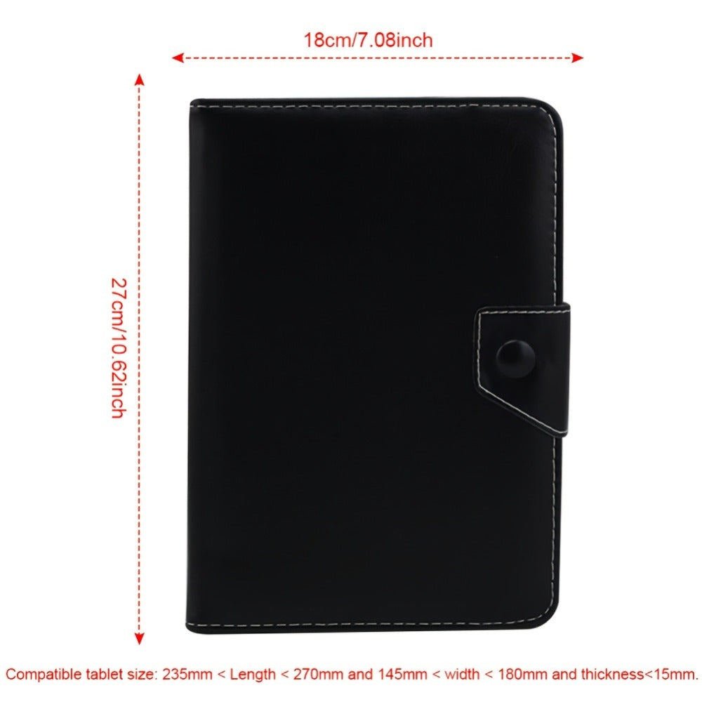 Universal 7- or 8-Inch Tablet Sleeve Case with Magnetic Closure, Folding Stand and Ten Size-Color Options