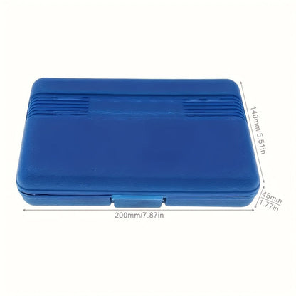 50-Piece Magnetic Security Screwdriver Bit Set with 75 mm Extended 1/4-Inch Hex Shanks and Blue Case
