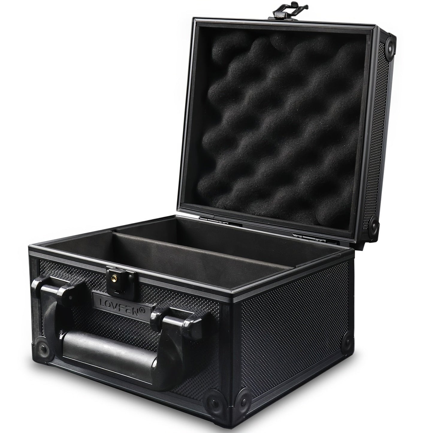 Locking Trading Card Storage Case with Foam Dividers, Carry Handle and Standard or Mini Size Options