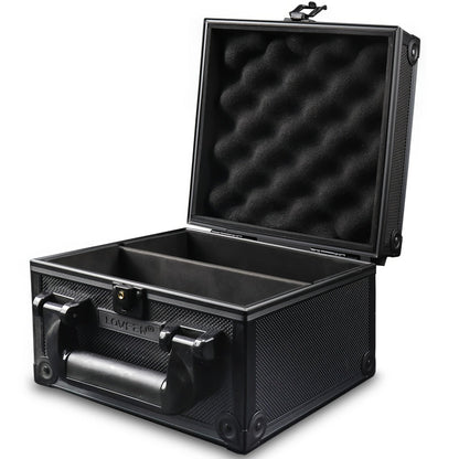 Locking Trading Card Storage Case with Foam Dividers, Carry Handle and Standard or Mini Size Options