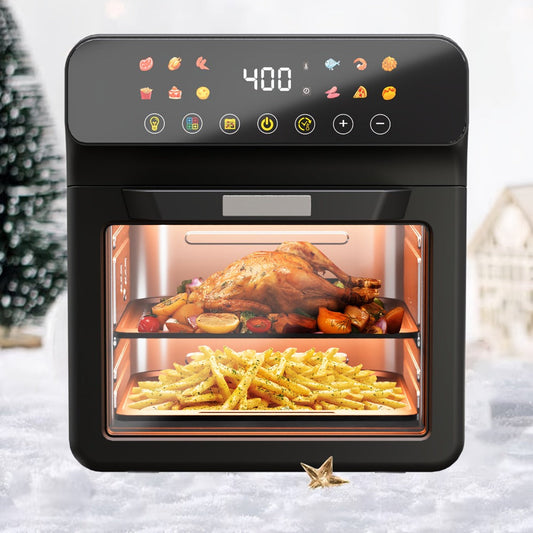 Air Fryer Toaster Oven Combo Extra Large, 12-Quart Countertop Convection Oven with Digital Touchscreen