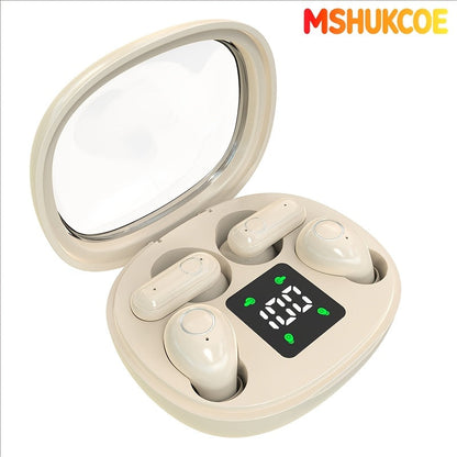 Wireless Earbuds MSHUKCOE 2-in-1 Mini Sleep Style with Noise Reduction and 6D HiFi Sound in Three Colors