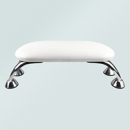 Padded Nail Armrest with Chrome-Finish Four-Leg Stand in Pink, Black or White Checkout Options