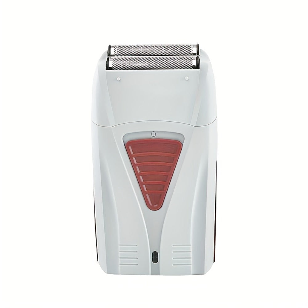 Electric Shaver Dual-Head Razor with Stainless Steel Blades, USB Charging and 60+ Minute Wet/Dry Runtime