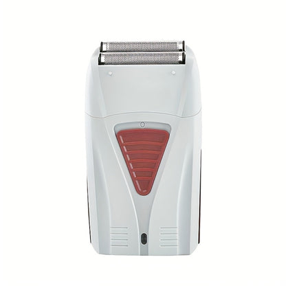 Electric Shaver Dual-Head Razor with Stainless Steel Blades, USB Charging and 60+ Minute Wet/Dry Runtime
