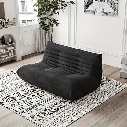 Bean Bag Chair shown in the Black Two-seater option