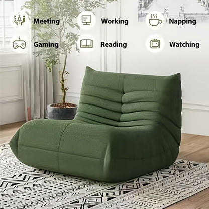 Bean Bag Chair, Soft Floor Lounger for Comfortable Everyday Seating detail image - detail view 10