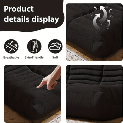 Bean Bag Chair, Soft Floor Lounger for Comfortable Everyday Seating detail image - detail view 37