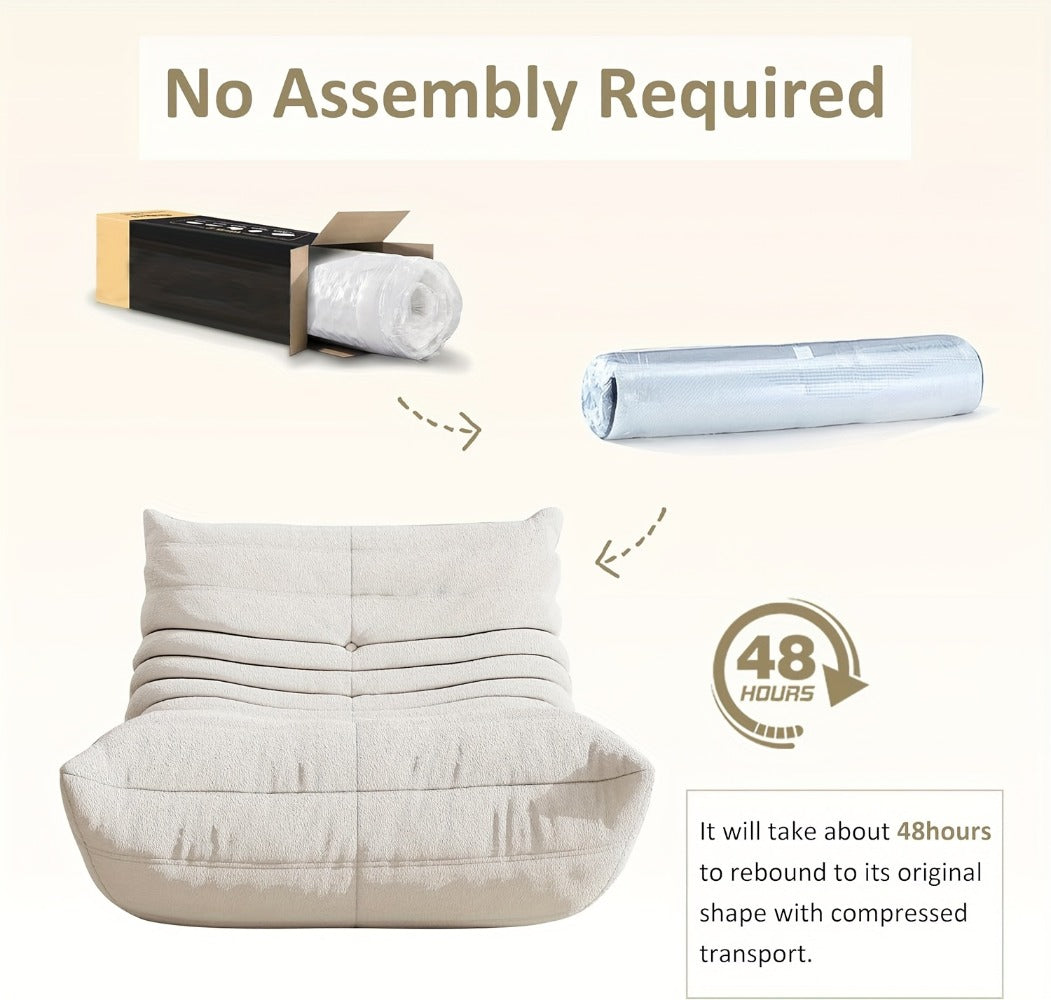 Bean Bag Chair, Soft Floor Lounger for Comfortable Everyday Seating detail image - detail view 38