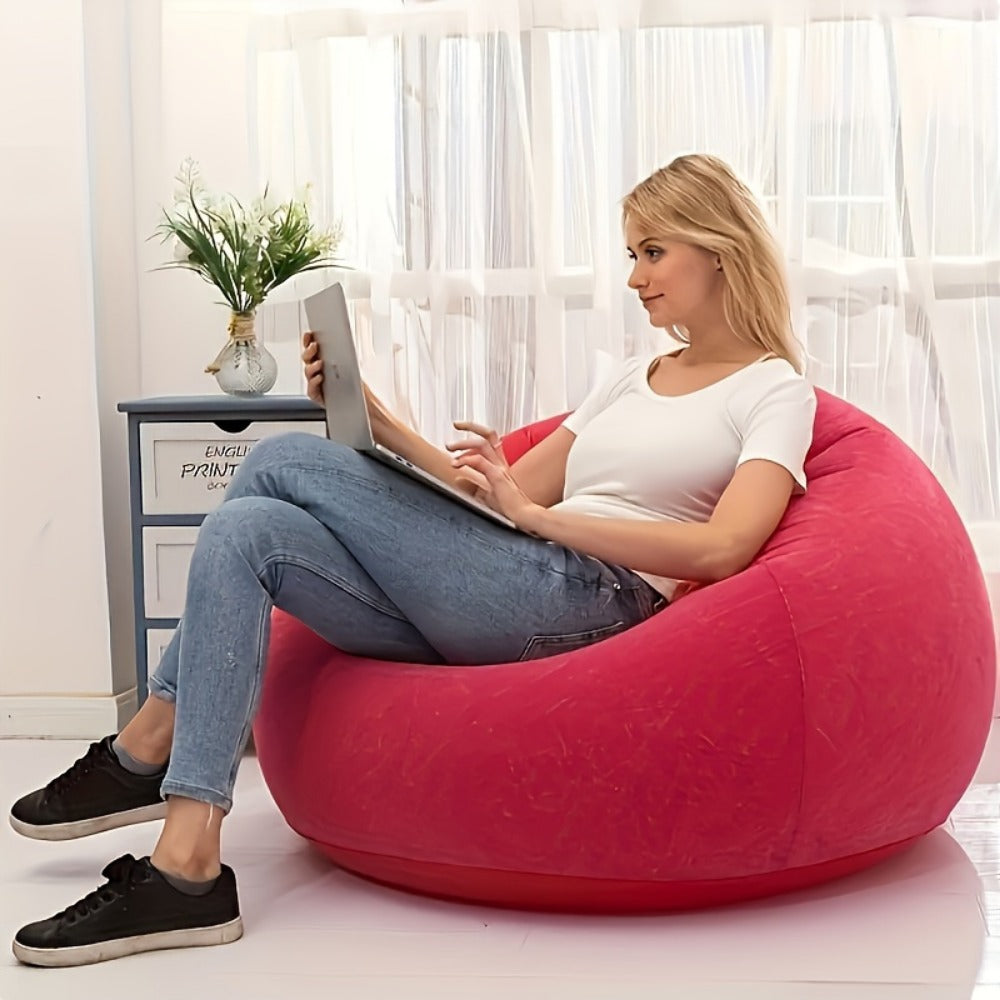 Bean Bag Chair, Soft Floor Lounger for Comfortable Everyday Seating in Living Room detail image - detail view 12