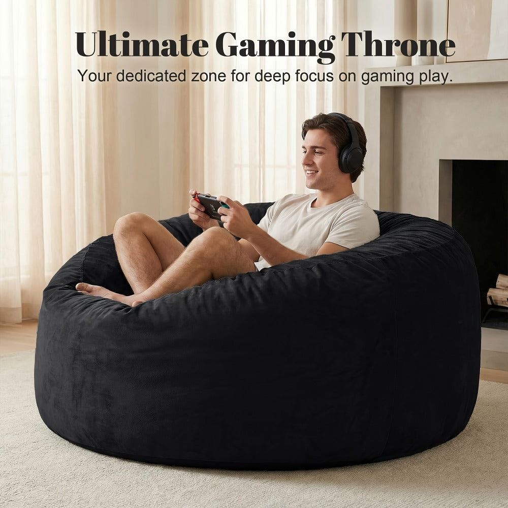 Bean Bag Chair with Washable Cover and Multiple Color Options detail image - detail view 3