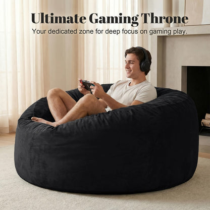 Bean Bag Chair with Washable Cover and Multiple Color Options detail image - detail view 3