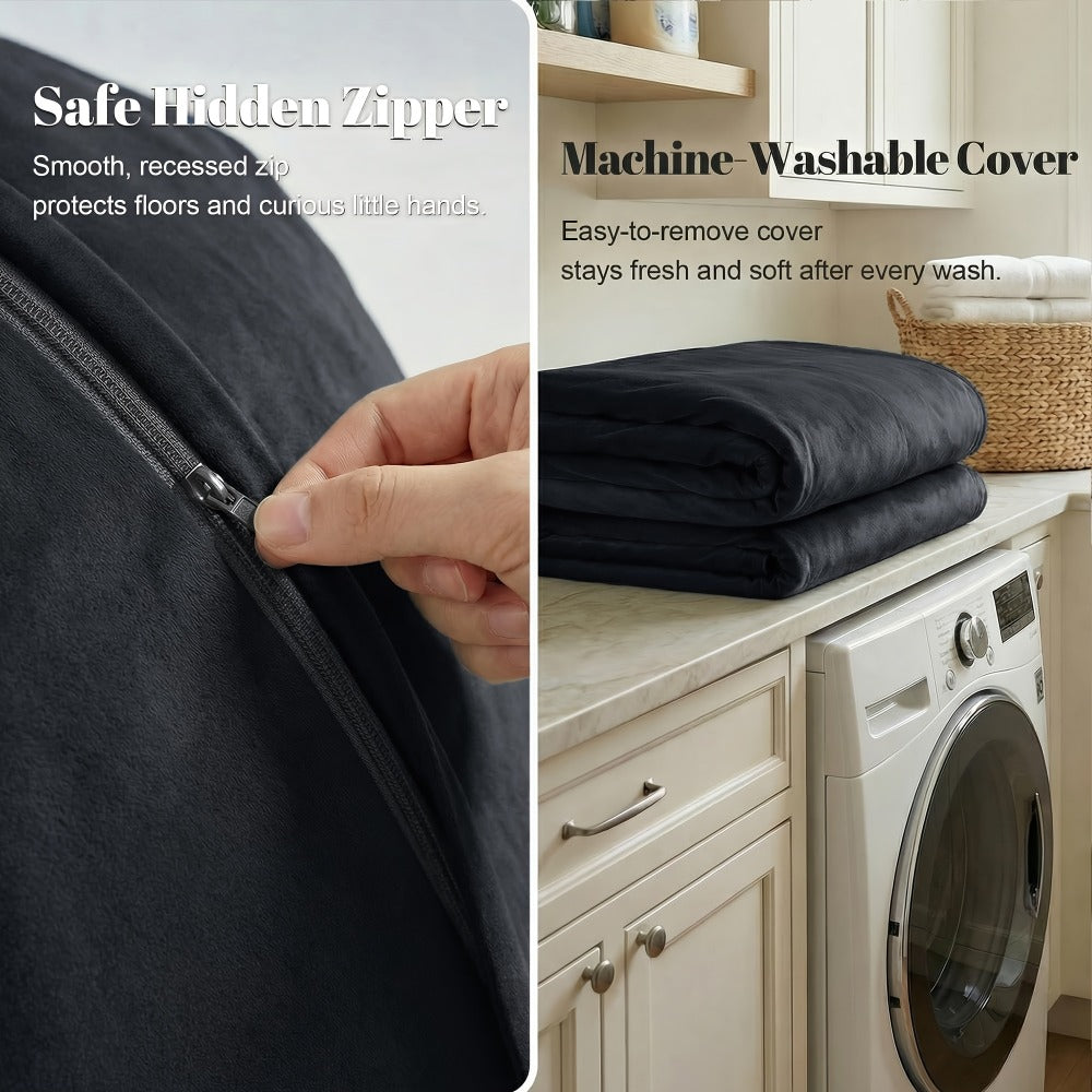 Bean Bag Chair with Washable Cover and Multiple Color Options detail image - detail view 4