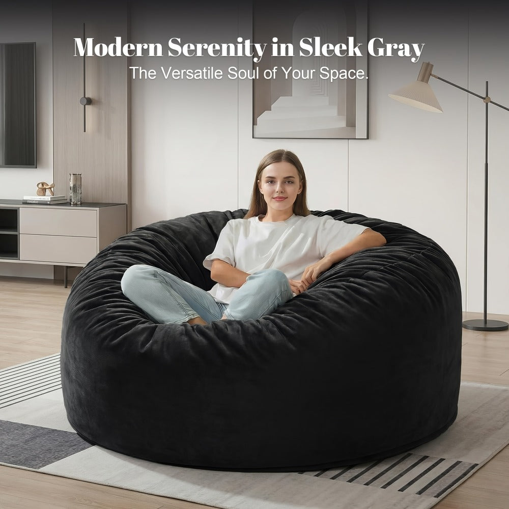 Bean Bag Chair with Washable Cover and Multiple Color Options detail image - detail view 6