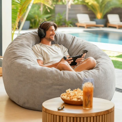 Bean Bag Chair with Washable Cover and Multiple Color Options detail image - detail view 7