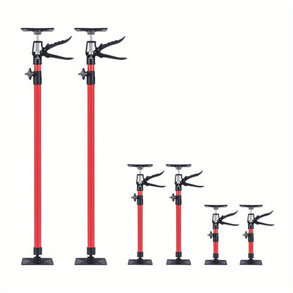 Telescopic Support Rod Adjustable 11.8-114in 154 lb Heavy Duty Anti-Slip Third Hand Support System 2pcs Drywall Lifting Cabinet Jack Wardrobe Installation Prop Tool-Grade Support Kit