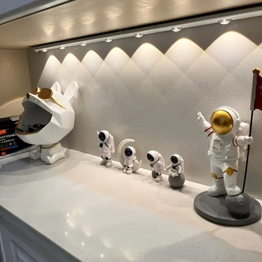 LED Strip Light Motion Sensor Bar with USB Rechargeable Power, Three White Tones, 20–50cm Sizes and One or Two Packs
