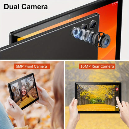 Android Tablet 10.1-Inch with Android 15, 8GB RAM, 128GB Internal Storage and Keyboard Case Bundle