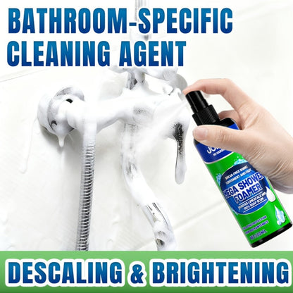 Bathroom Cleaner with Sponge 3.38oz - Deep Cleaning Stain Removal Scrub for Tiles Tub for Bath Time, Home Spa and Personal Care