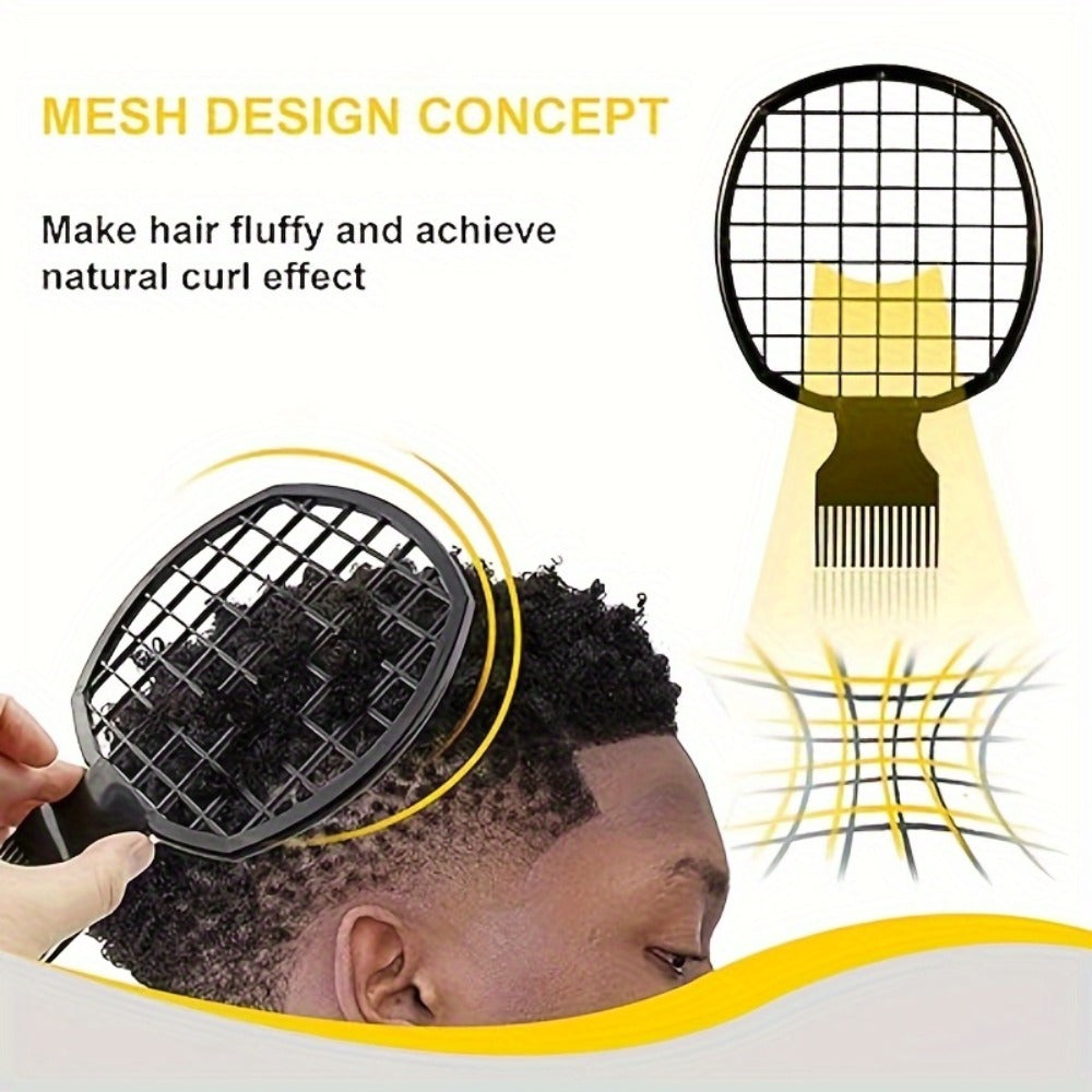 Hair Accessories Four-Piece Curling Sponge Kit with Styling Glove, Metal Pick and Twist Comb