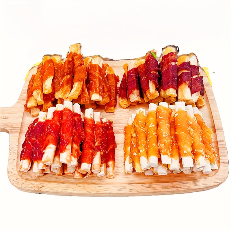 Dog Treats Chicken or Duck Sticks with Sweet Potato or Milk in 200g and 400g Pack Options for Dog Reward Use