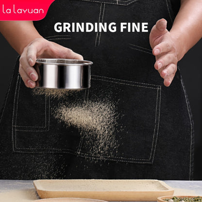 Electric Coffee Grinder with Stainless Blade, Press-Button Control and Stainless Steel or Silver Finish
