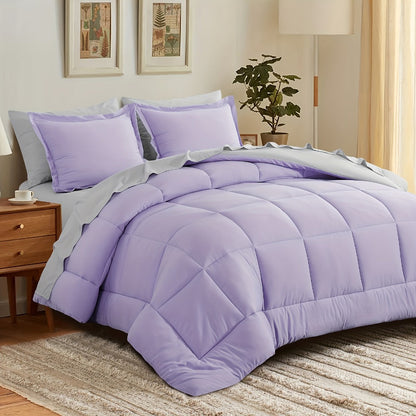 7 Piece Comforter Set Luxury Soft Fluffy Bedding All Season Bed in a Bag with Comforter Fitted Sheet Flat Sheet Pillowcases Hypoallergenic Breathable Easy Care Queen King Twin XL Full