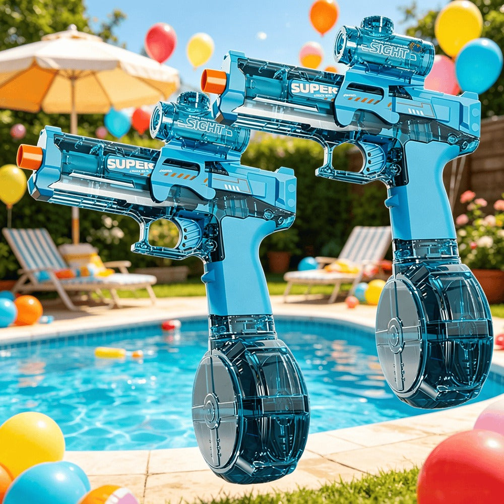 2-Piece Light-Up Automatic Water Spray Toy Set with LED Effects, Sound and Three Color-Pair Options