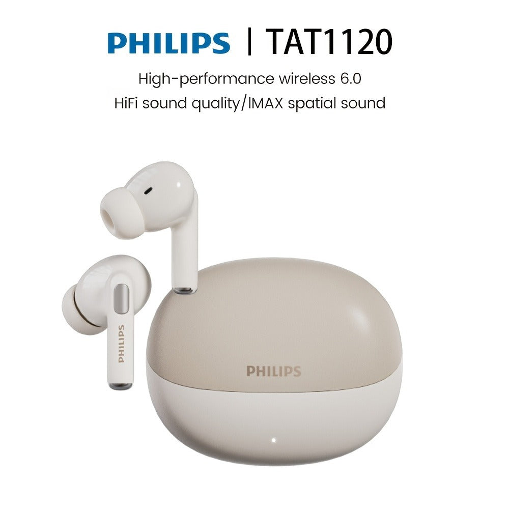 Wireless Earbuds Philips V6.0 Dual Stereo with Noise Reduction, Long Standby and Type-C Charging
