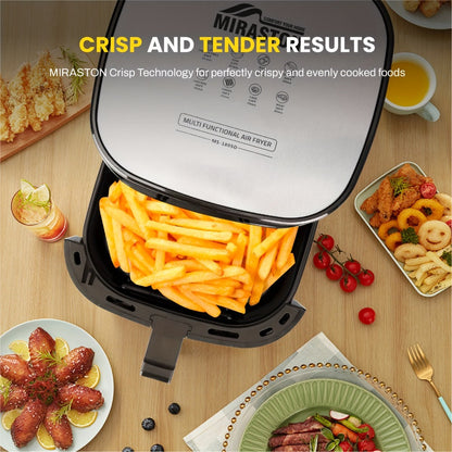 Miraston Air Fryer with Viewing Window, Eight Preset Icons and 2.8Qt or 6.5Qt Touchscreen Options