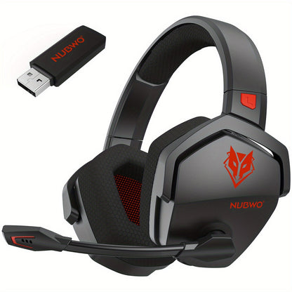 2.4GHz Wireless Gaming Earphones NUBWO G06, 7.1 Surround Sound, 23ms Ultra-Low Latency, 100H Battery