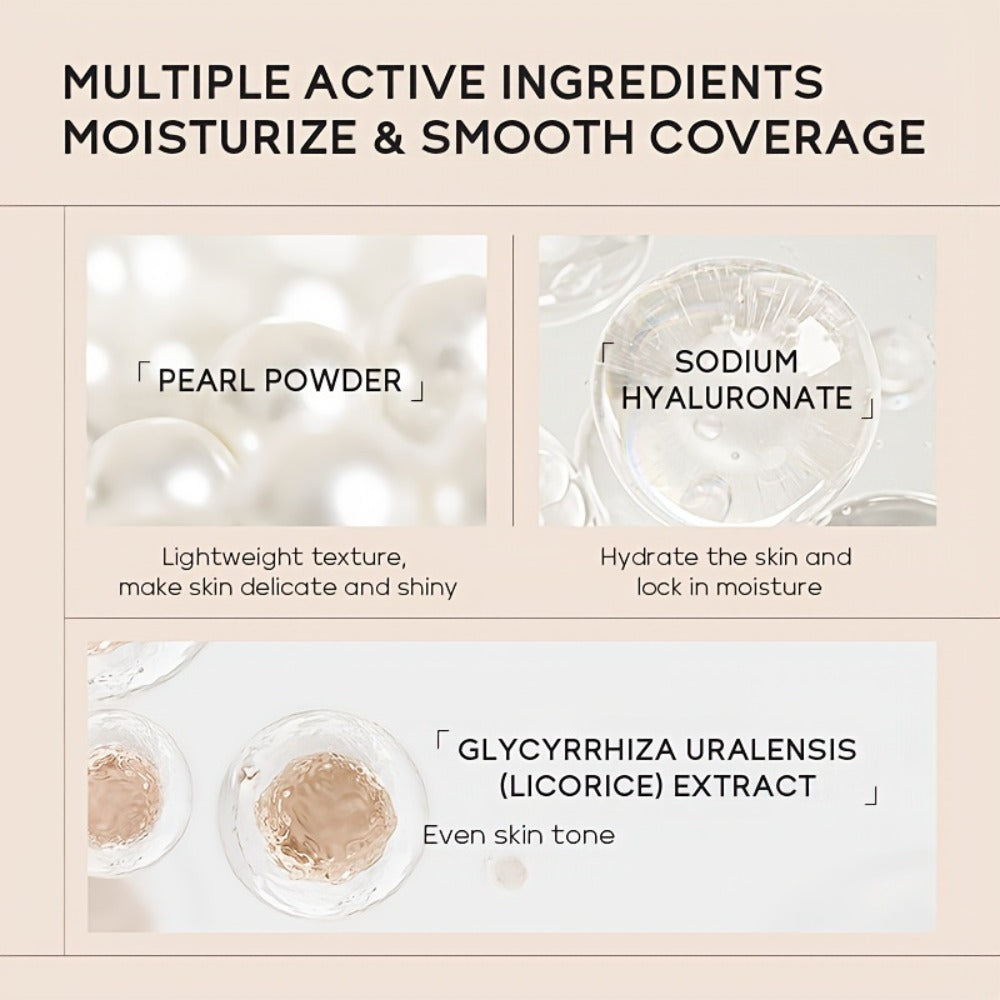 Full Coverage Liquid Foundation Set 3 & 5pcs 30ml — Moisturizing Waterproof Long-Wearing Foundation, Flawless Finish for All Skin Types, Shades: Soft Ivory, Natural & Tan