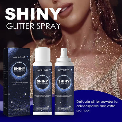 60 ml Body Glitter Spray for Skin, Hair and Clothing in Single Fine-Mist Checkout Option for Party Makeup