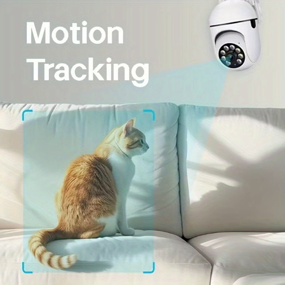 Security Camera 1080P Four-Pack with Dual-Band WiFi, 360 PTZ, Color Night Vision, Two-Way Audio and IP54