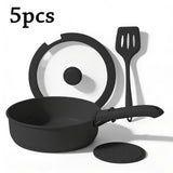 5-Piece Set, Black, Detachable