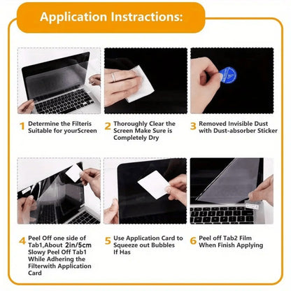 MacBook Air 13.6 Privacy Screen Filter 2022-2025 M2 M3 M4 - Removable Matte Anti-Glare Blue Light Blocking Protector, Anti-Scratch Anti-Fingerprint, Secure Magnetic Attachment, Eye Strain Relief