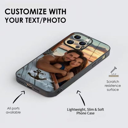 Personalized Photo iPhone Case Custom Design Minimalist Durable Cover for iPhone 17 16 15 14 13 12 11 Pro Max Plus – Unique Gift for Birthdays Anniversaries Valentine's Day Christmas
