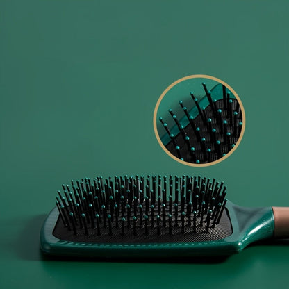 Hair Accessories Five-Piece Green Brush and Comb Set with Cushion Brush, Pick and Styling Tools