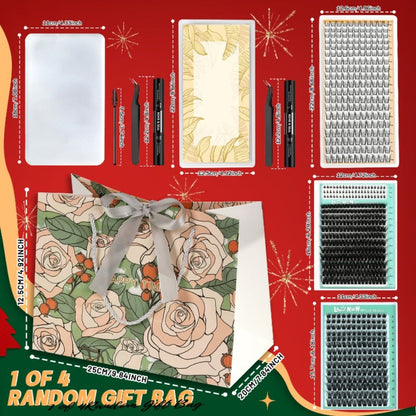 False Eyelash Cluster Kit with Four Package Options from 209 to 1993 Pieces plus Tools and Gift Bags