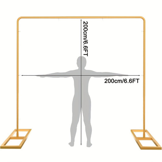 Photography Backdrop Frame 78.74 Inch Industrial-Grade Splicing System | 30-Second Assembly, 500-Cycle Load-Bearing, Multi-Use Square Photo Frame for Studio, Events & Parties