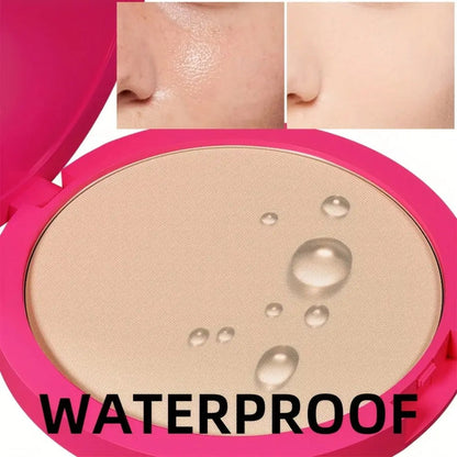 Waterproof Powder Foundation Matte Full Coverage Non-Cakey Formula 0.31oz Compact - Shine, for Makeup, Travel and Everyday Vanity Use