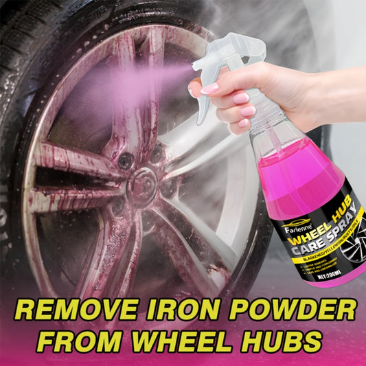 Iron Remover Spray for Wheels - Brake Dust Cleaner, Fallout Remover, Rust Protection for Alloy, Chrome, Painted & Steel Wheels, All Vehicles, Includes Microfiber Towel, 6.76 oz