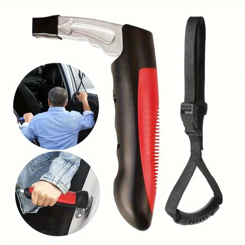 Car Door Grab Bar – Portable Vehicle Support Handle for Seniors & Handicapped, Sit-to-Stand Assist, Auto Cane Grab Bar Supports Up to 450 lbs (2pcs)