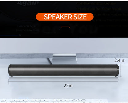 4D Echo Pearl Hi-Fi Soundbar with Subwoofer – Surround Sound Speaker System for TV, Computer & Laptop, Infrared Remote Control, Wired & Wireless, Portable Home Theater Soundbar