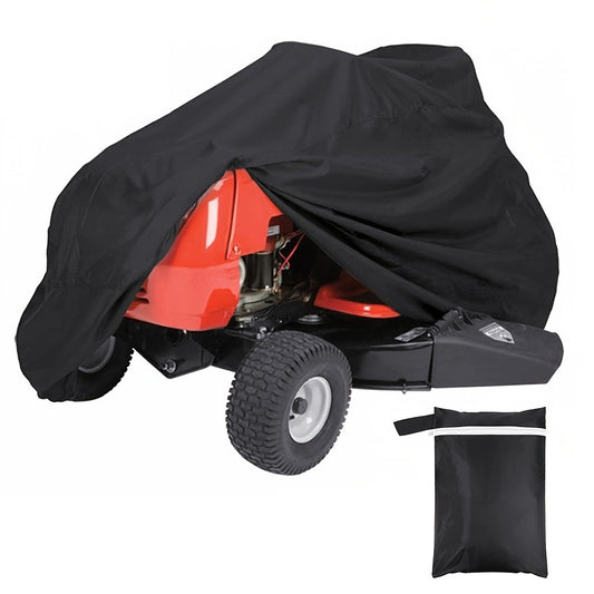 Riding Lawn Mower Cover 54"x30"x36" – 210D Heavy Duty Waterproof Oxford Fabric Tractor Cover with Drawstring | UV, Rain & Dust Protection | Fits 55" Mowers