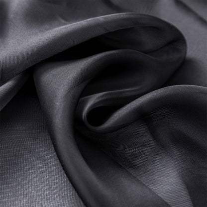 Two-Panel Solid Sheer Curtains with Rod-Pocket Header, Seven Colors and Four Size Configurations