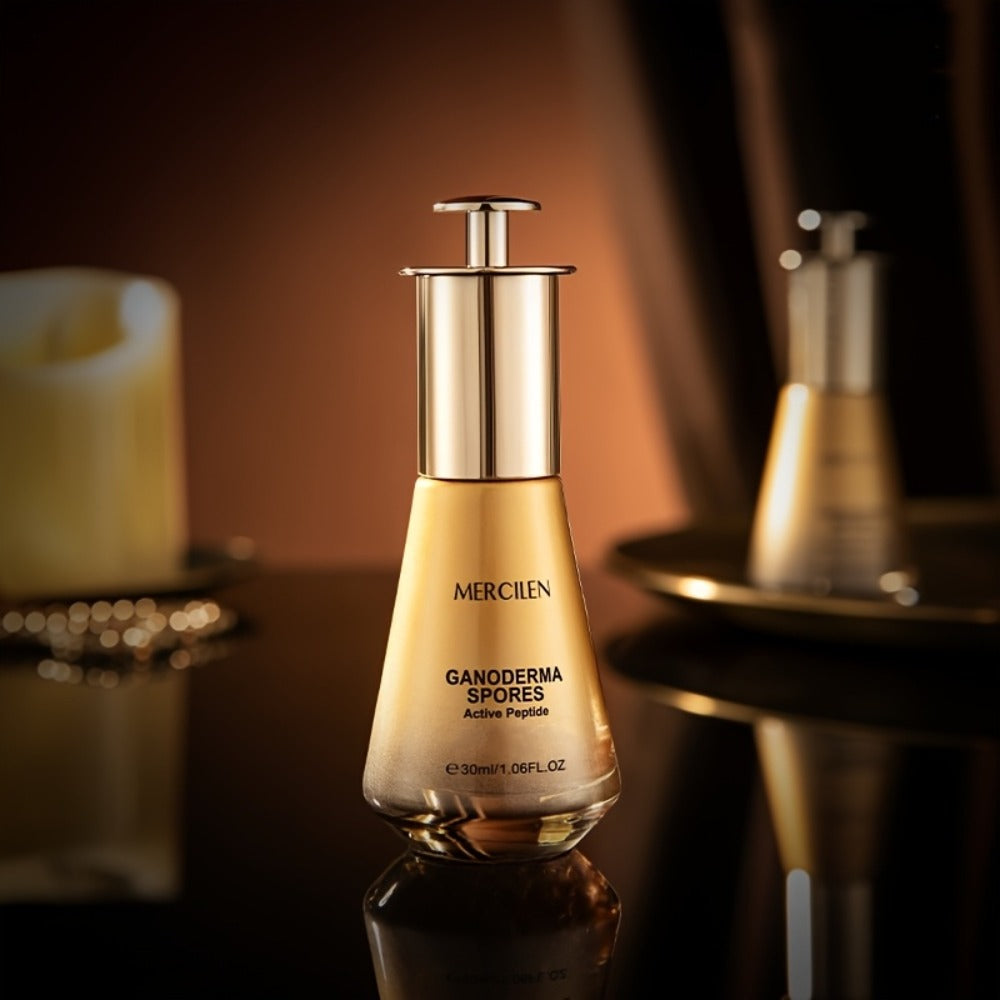 Collagen Peptide Face Oil with Ganoderma Spores & Mushroom Extract — Anti-Aging Firming Brightening Serum Oil for Radiant Youthful Skin All Skin Types