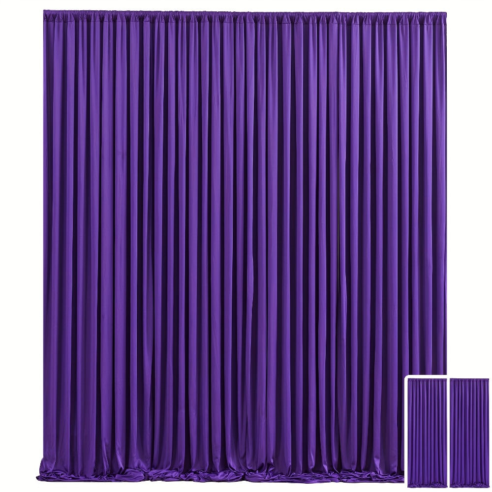 Two-Piece Photography Backdrop Curtain Set with 150 cm Width and 215 cm or 300 cm Height Options