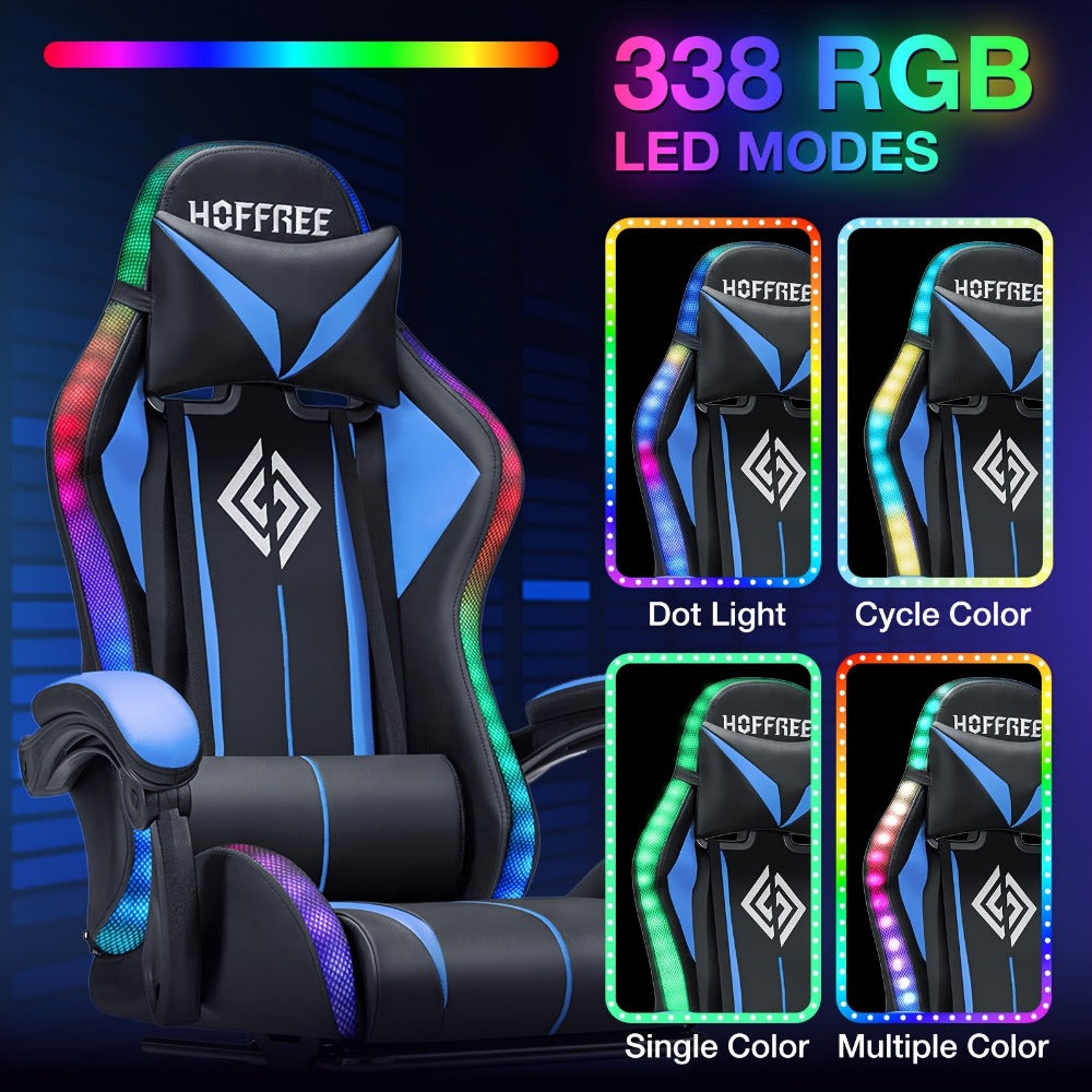 Big and Tall Tall Gaming Chair with Armrests, Ergonomic Video Game Chair detail image - detail view 8