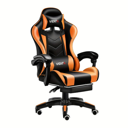 Big and Tall Tall Gaming Chair with Footrest and Lumbar Support and Multiple Color Options detail image